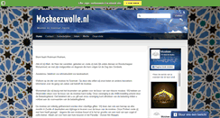 Desktop Screenshot of moskeezwolle.nl